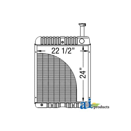 A & I Products Radiator 0" x0" x0" A-104594C2